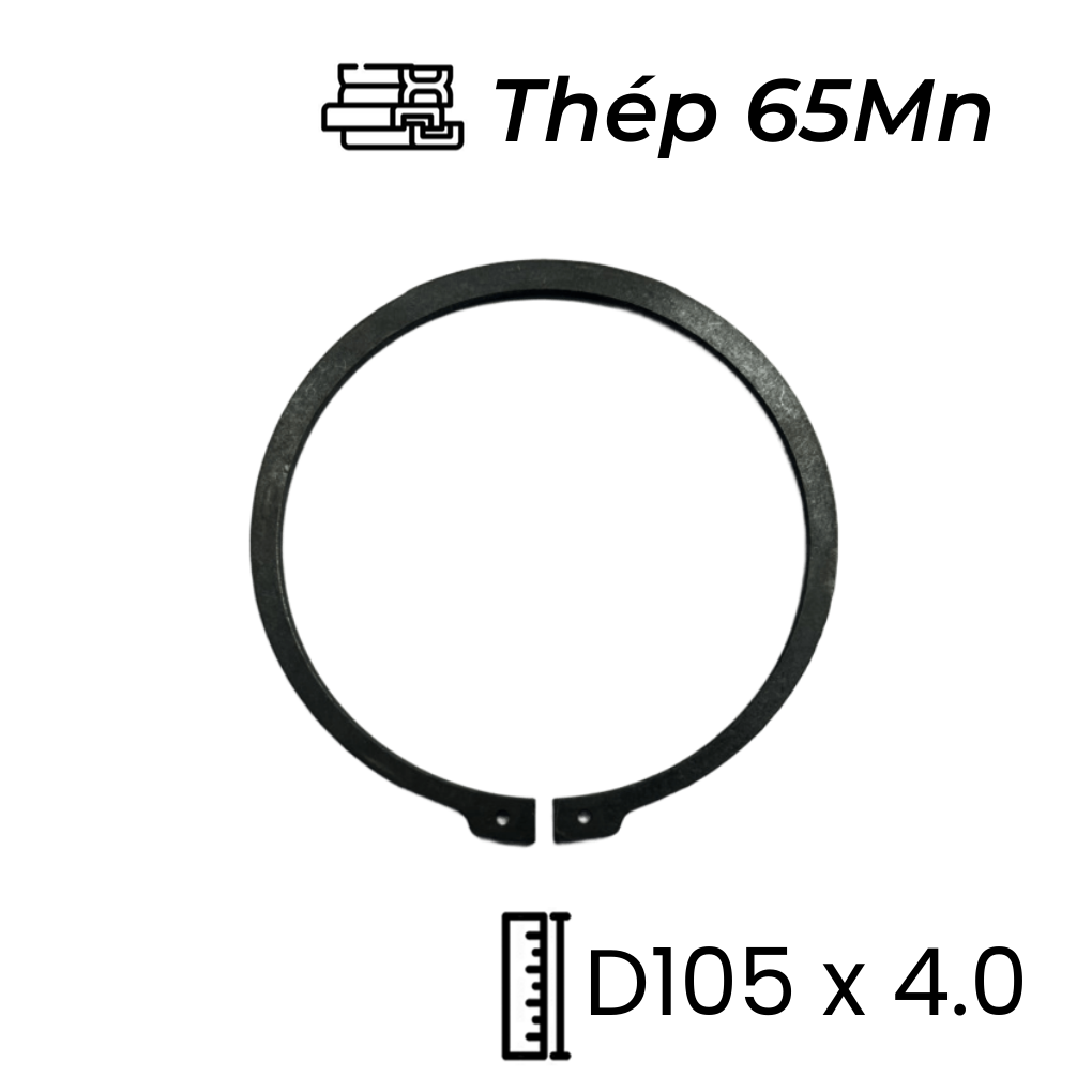 Phe Gài Trục Thép 65Mn DIN471 D105x4.0