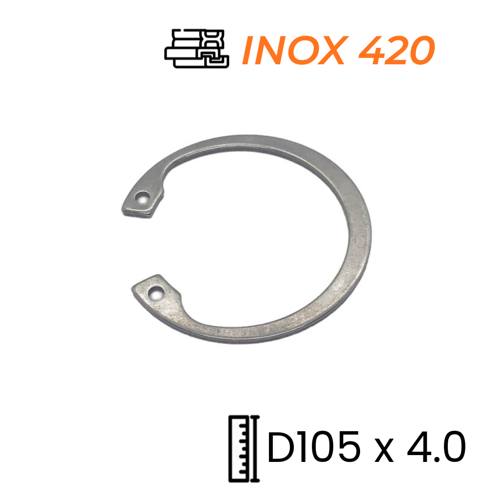 Phe Gài Lỗ Inox 420 DIN472 D105x4.0