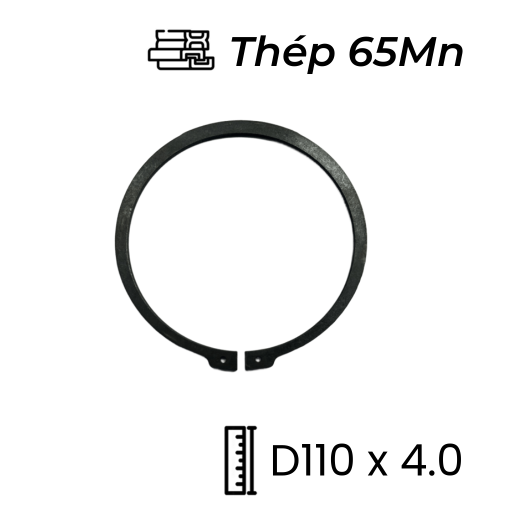 Phe Gài Trục Thép 65Mn DIN471 D110x4.0
