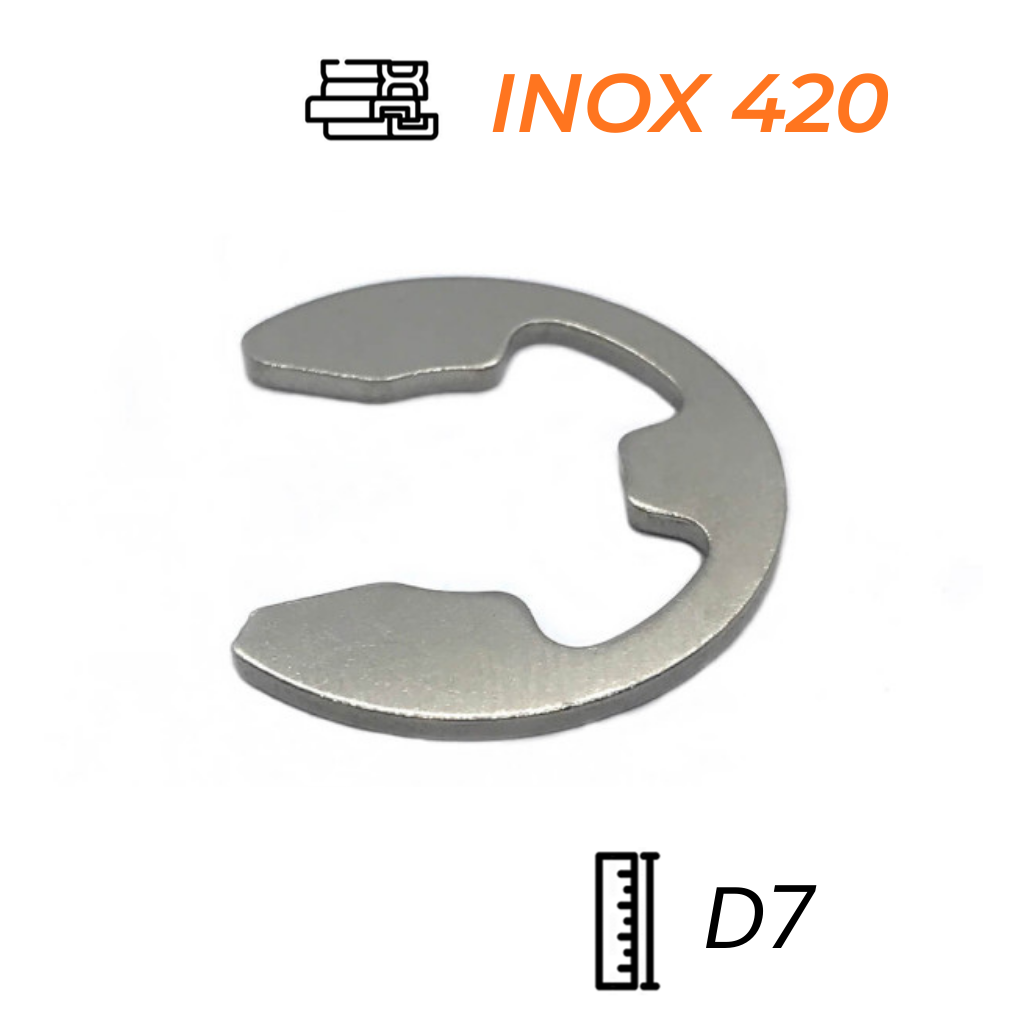 Phe Gài Trục Chữ E Inox 420 D7