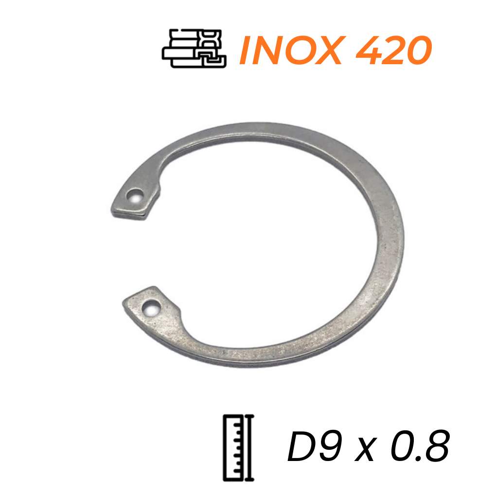 Phe Gài Lỗ Inox 420 DIN472 D9x0.8