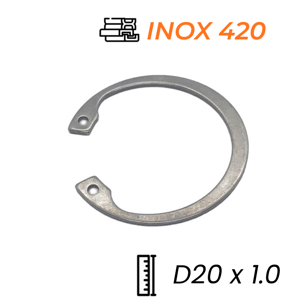 Phe Gài Lỗ Inox 420 DIN472 D20x1.0