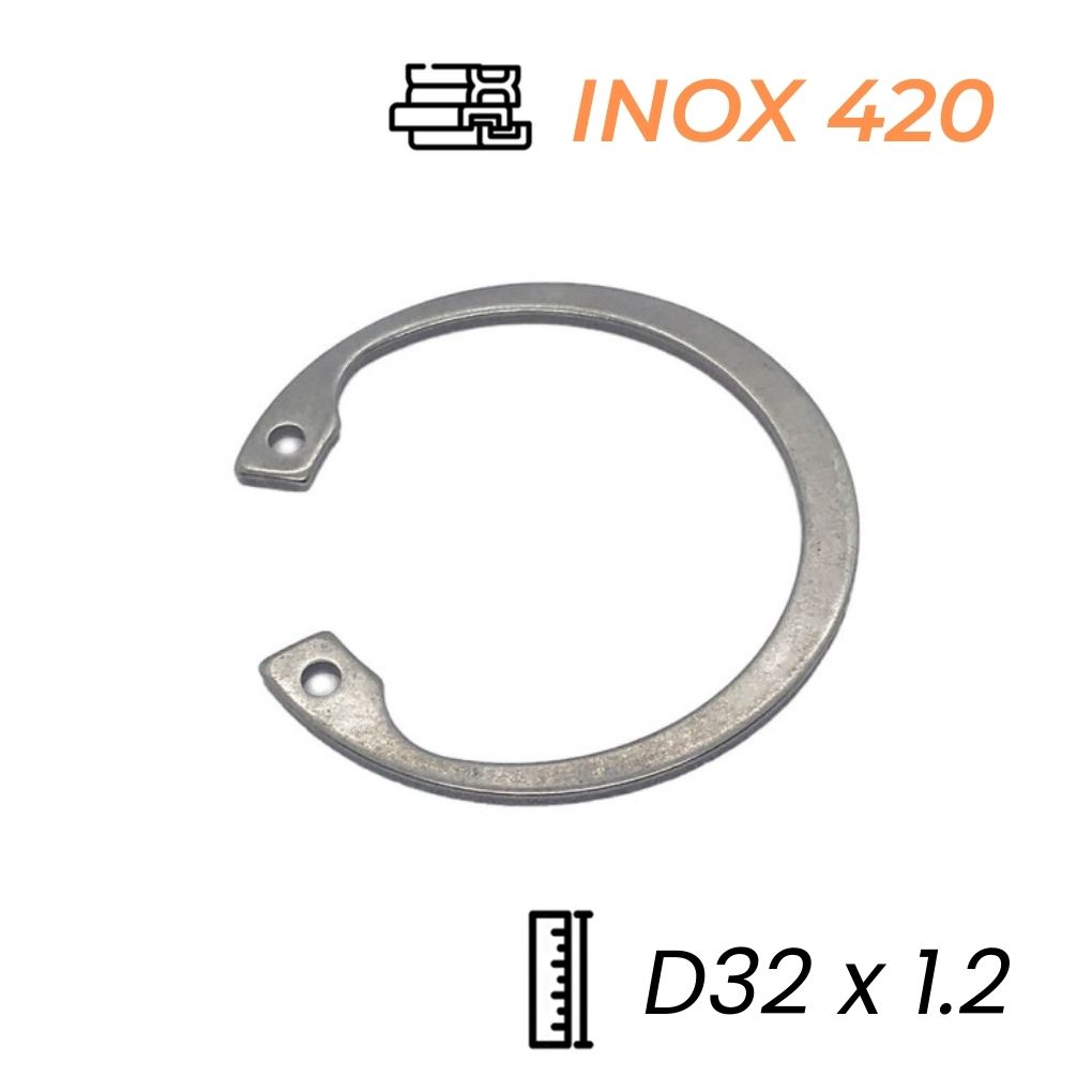 Phe Gài Lỗ Inox 420 DIN472 D32x1.2