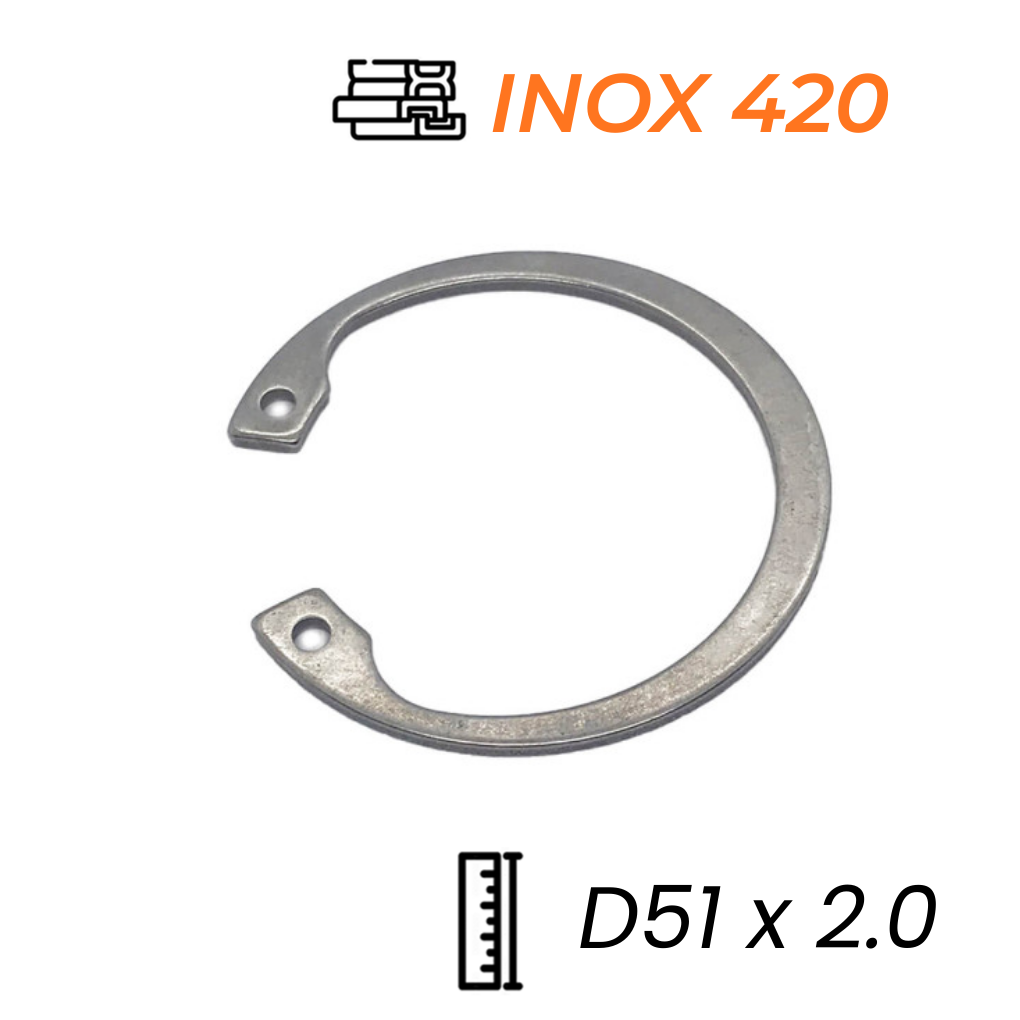 Phe Gài Lỗ Inox 420 DIN472 D51x2.0