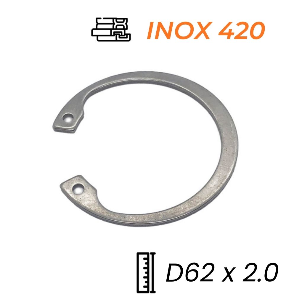 Phe Gài Lỗ Inox 420 DIN472 D62x2.0