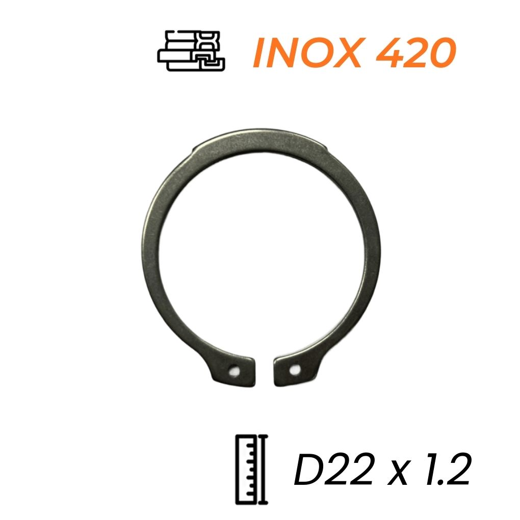 Phe Gài Trục Inox 420 DIN471 D22x1.2