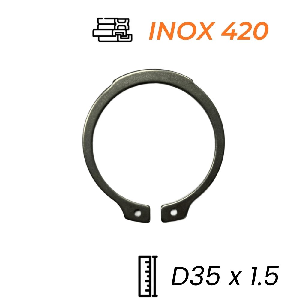 Phe Gài Trục Inox 420 DIN471 D35x1.5