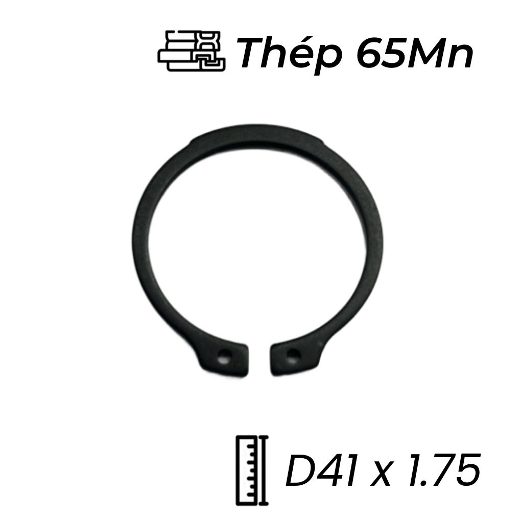 Phe Gài Trục Thép 65Mn DIN471 D41x1.75
