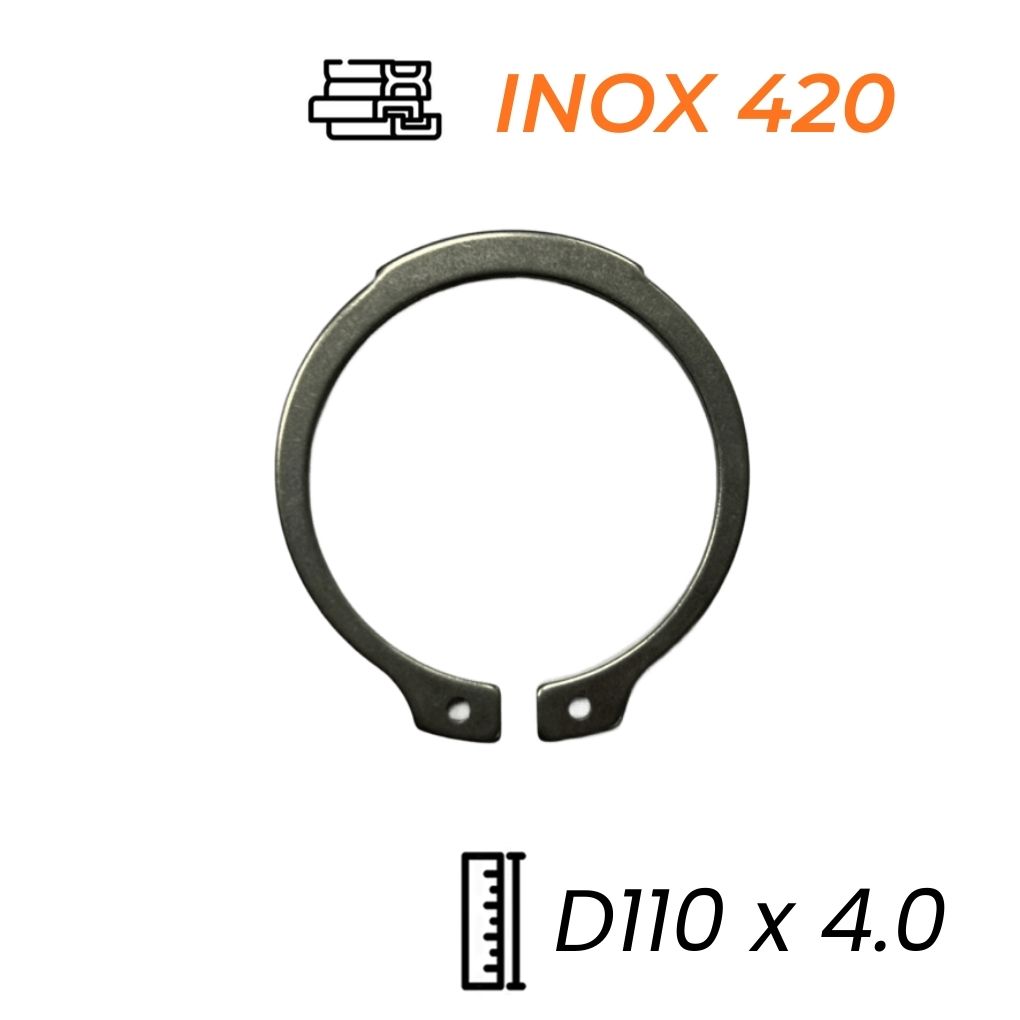 Phe Gài Trục Inox 420 DIN471 D110x4.0