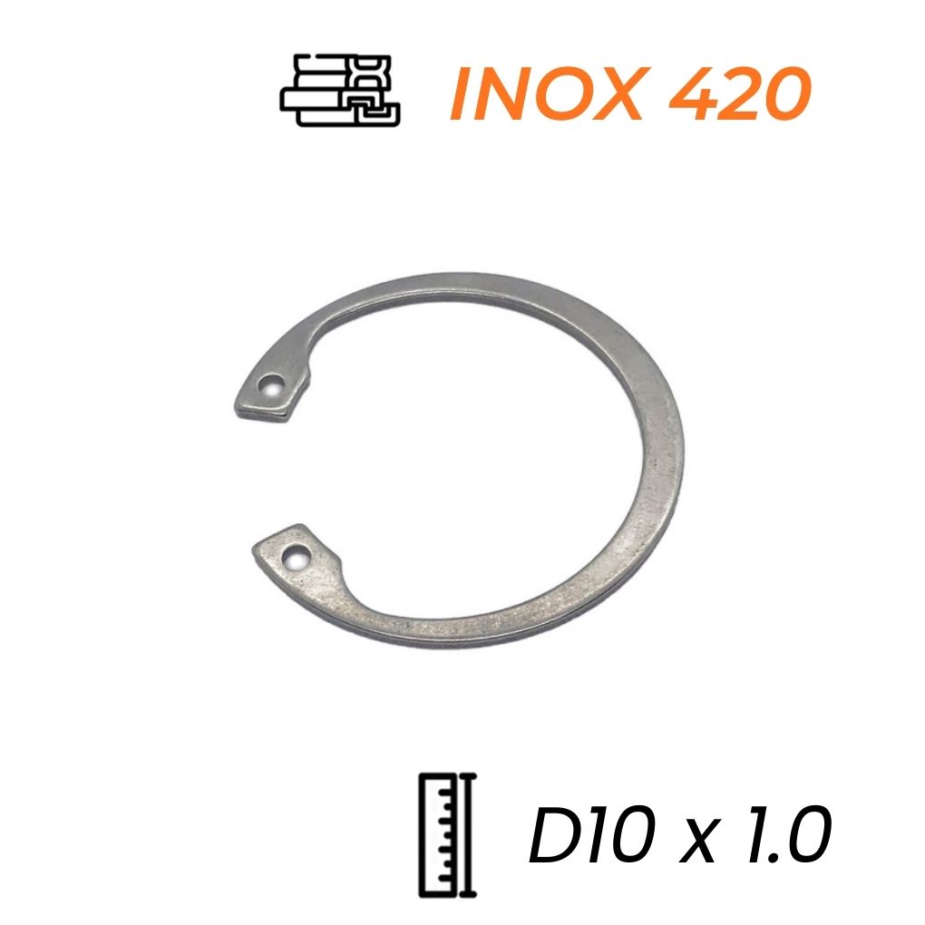 Phe Gài Lỗ Inox 420 DIN472 D10x1.0
