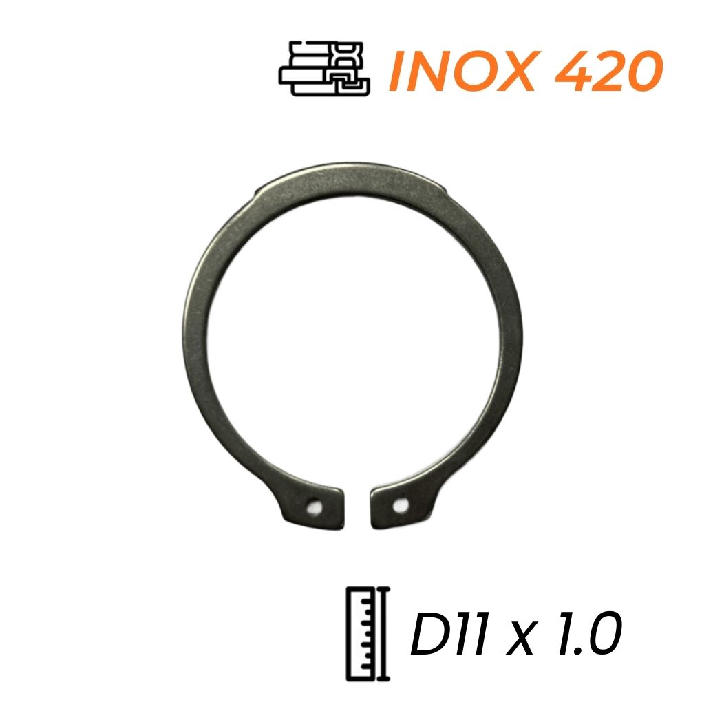 Phe Gài Trục Inox 420 DIN471 D11x1.0