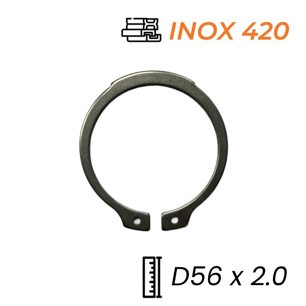 Phe Gài Trục Inox 420 DIN471 D56x2.0