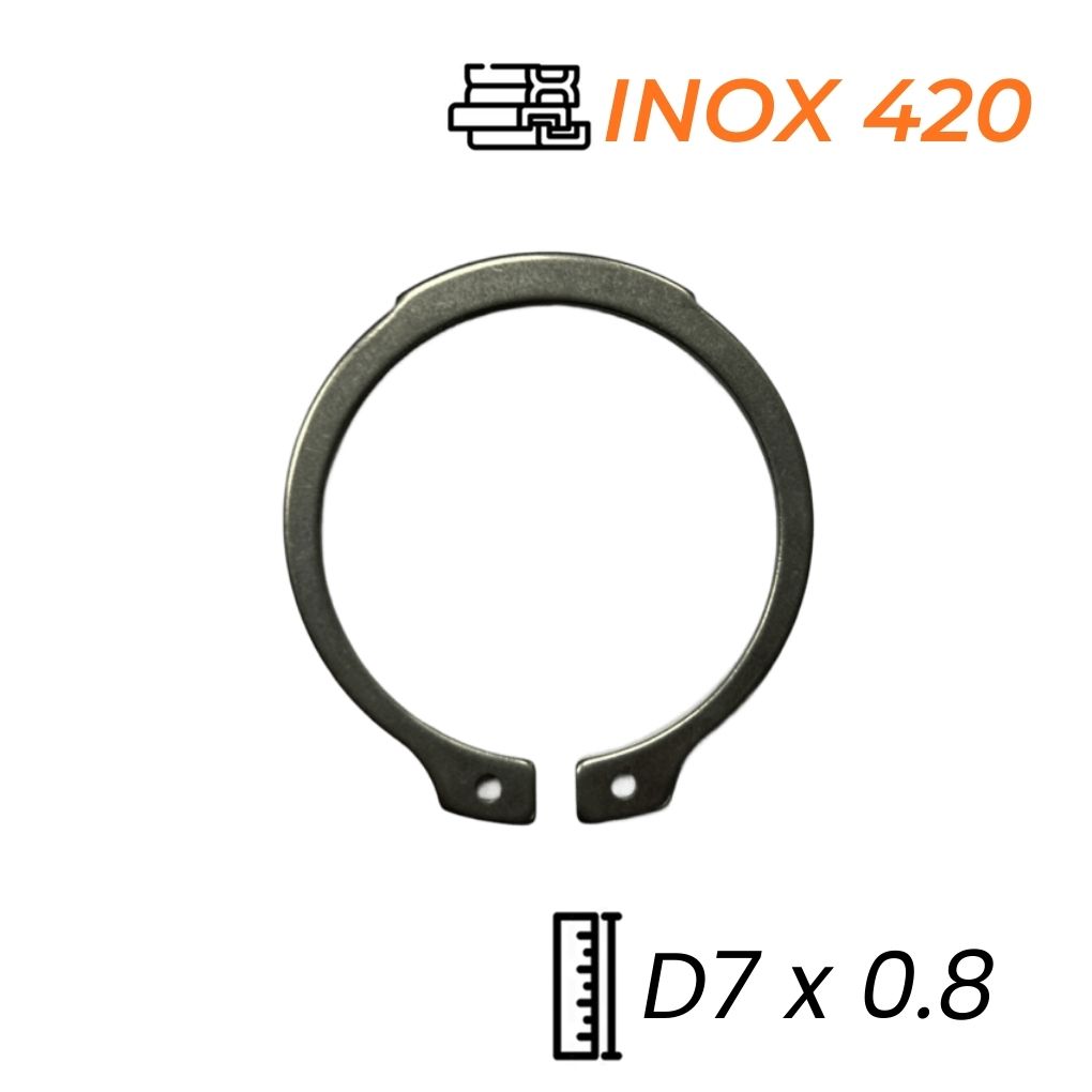 Phe Gài Trục Inox 420 DIN471 D7x0.8