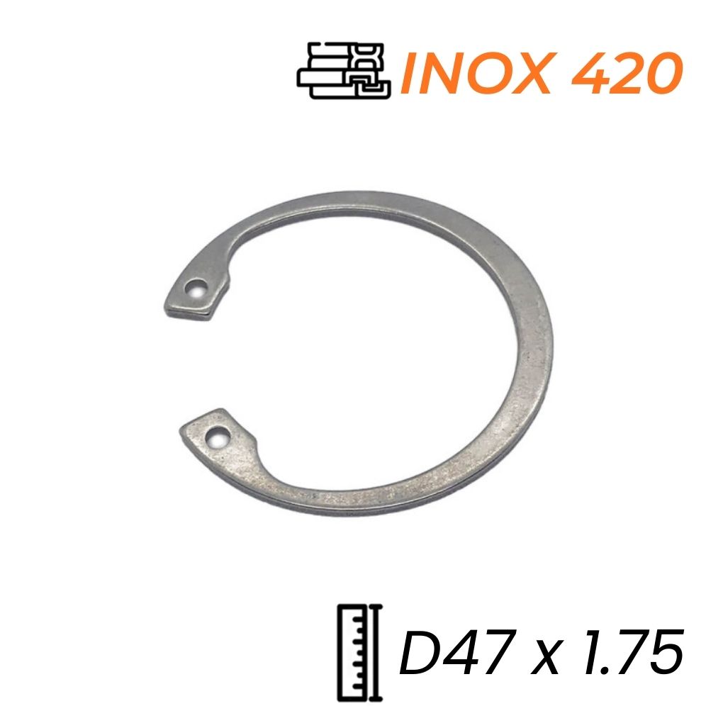 Phe Gài Lỗ Inox 420 DIN472 D47x1.75