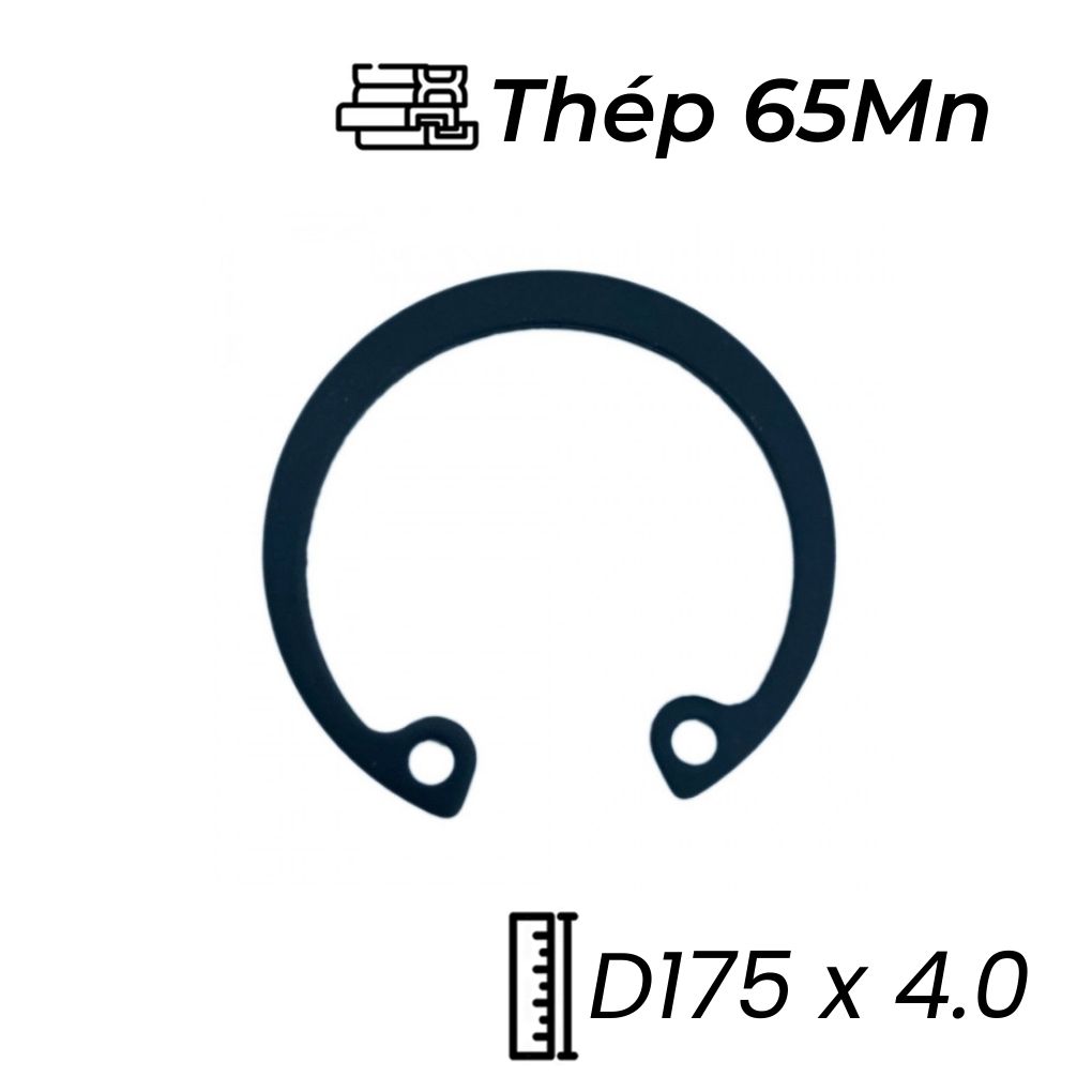 Phe Gài Lỗ Thép 65Mn DIN472 D175x4.0