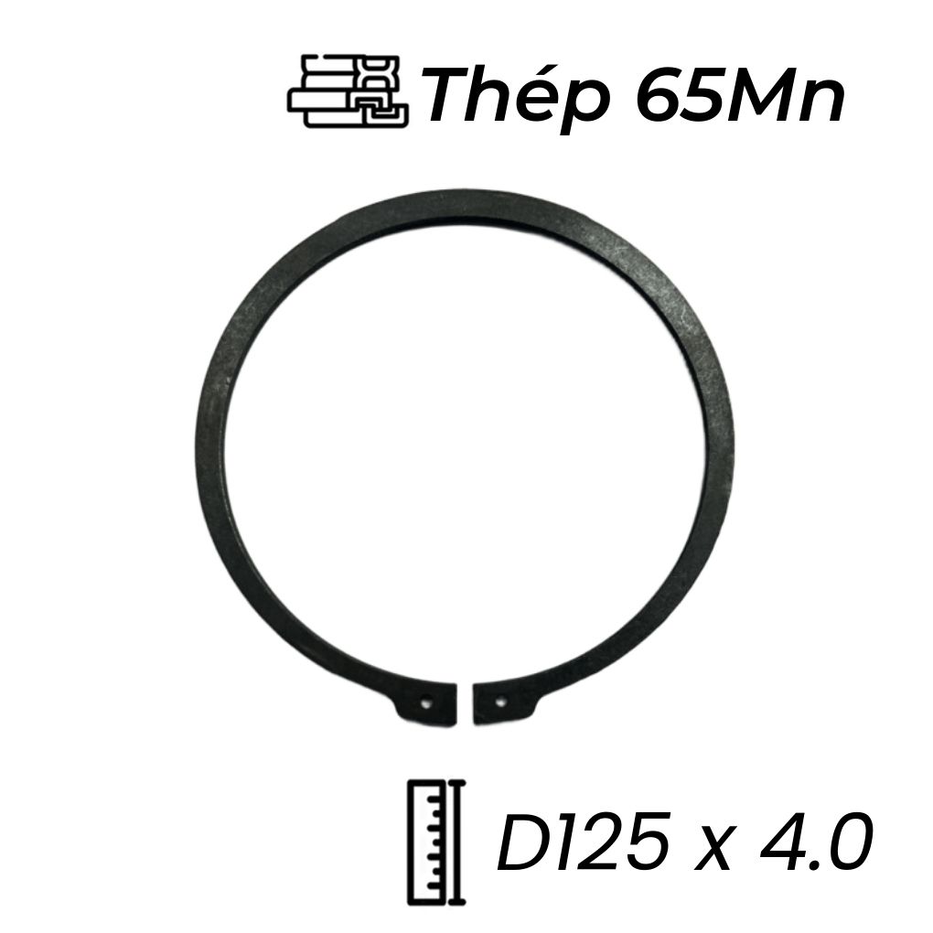 Phe Gài Trục Thép 65Mn DIN471 D125x4.0