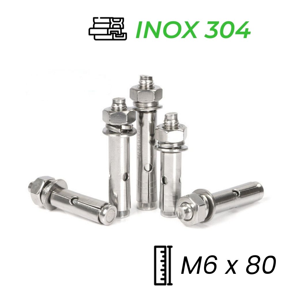 Tắc Kê Nở Inox 304 M6x80