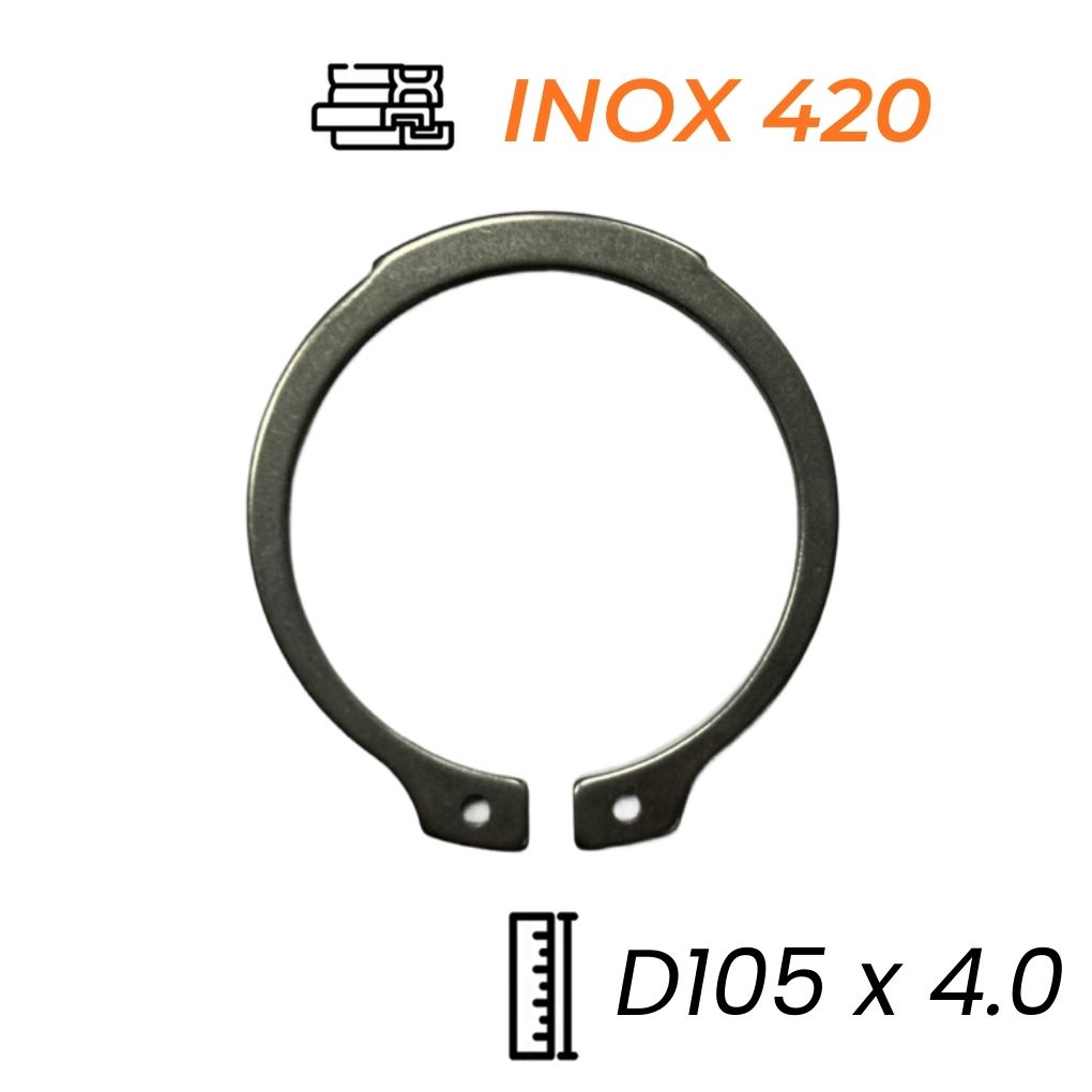 Phe Gài Trục Inox 420 DIN471 D105x4.0