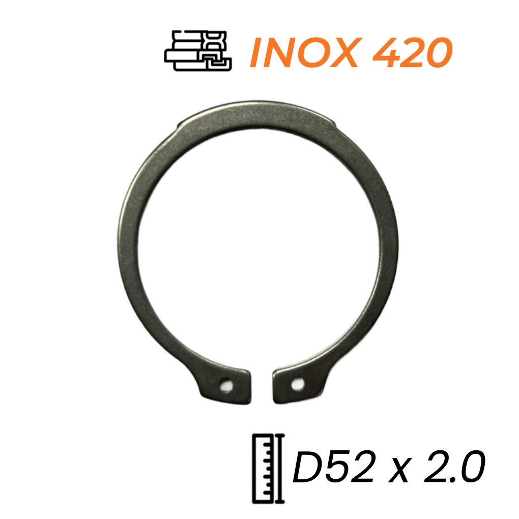 Phe Gài Trục Inox 420 DIN471 D52x2.0