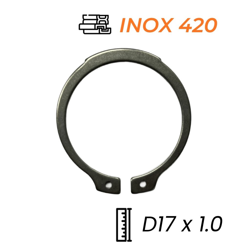 Phe Gài Trục Inox 420 DIN471 D17x1.0