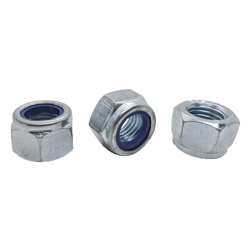 Alternative view of Tán Keo Thép Mạ Kẽm Trắng Cr3+ 8.8 DIN985 M8