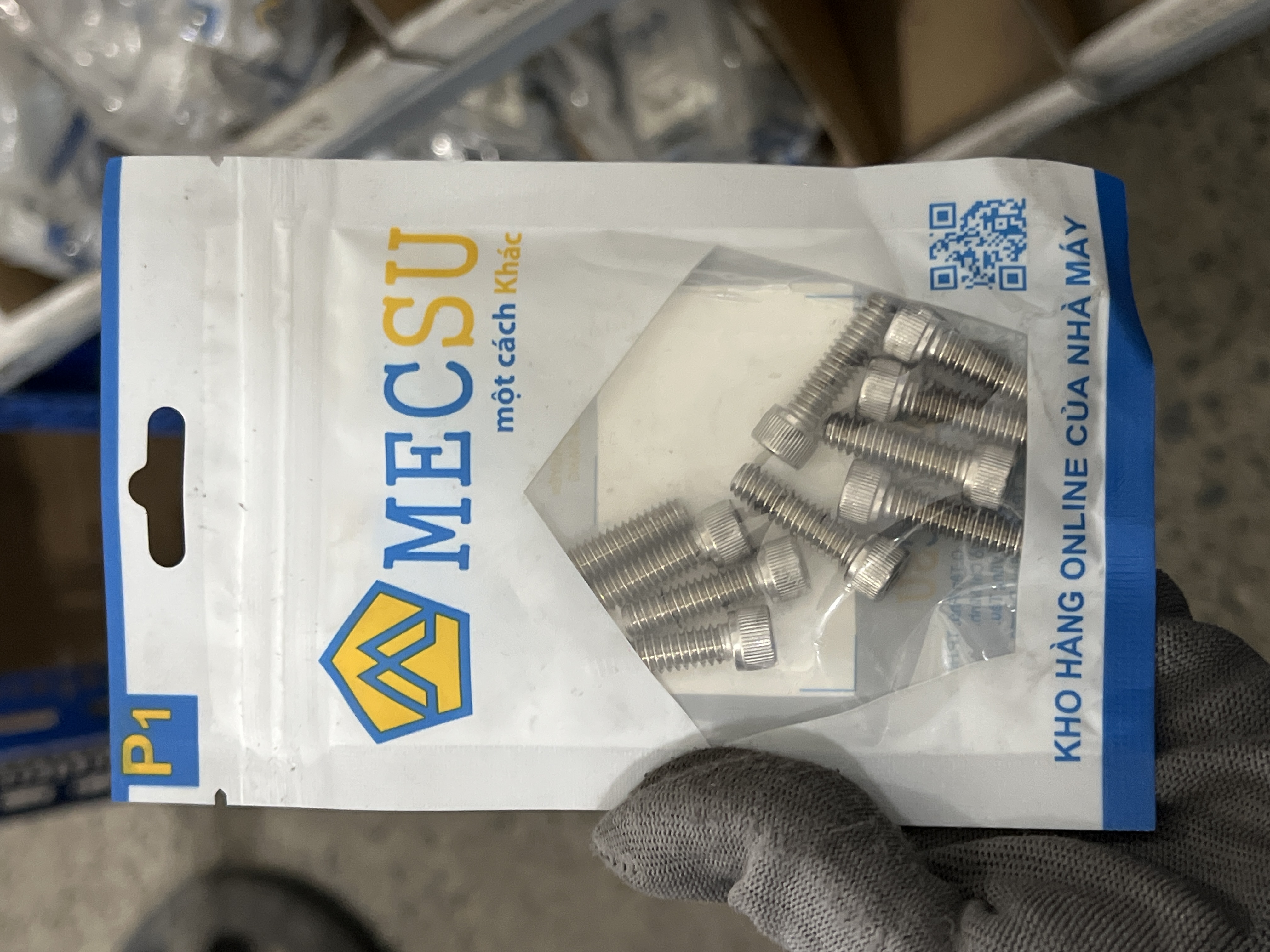 Lục Giác Chìm Đầu Trụ Inox 304 UNC 1/4-20 x 7/8 (10Cái/Bịch) - Ảnh 4