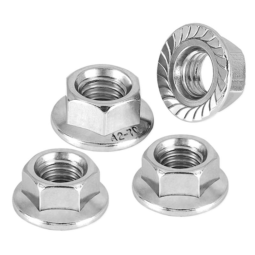 Tán Khía Inox 304 DIN6923 M8