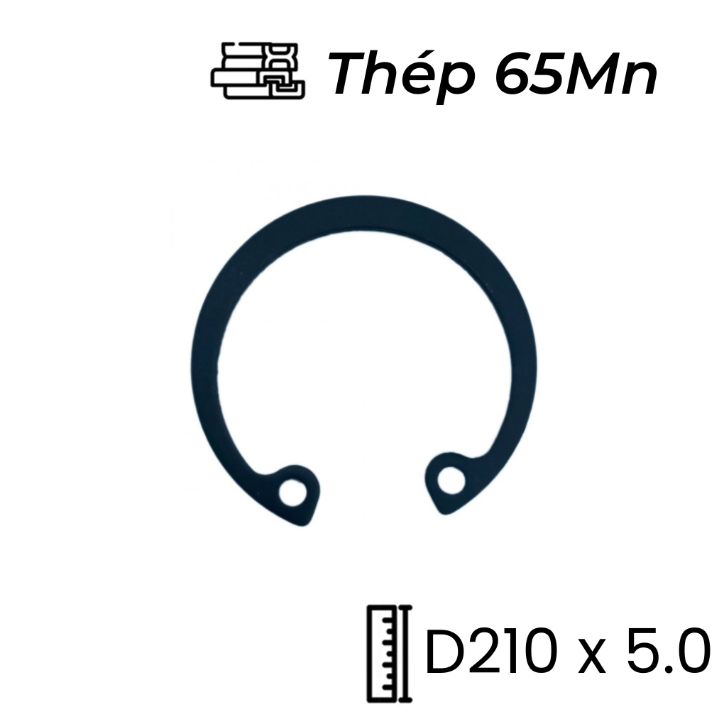 Phe Gài Lỗ Thép 65Mn DIN472 D210x5.0