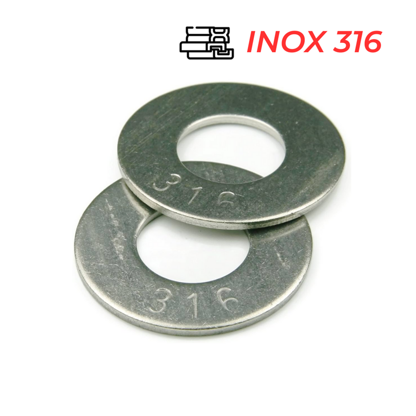 Lông Đền Phẳng Inox 316 DIN125 M3