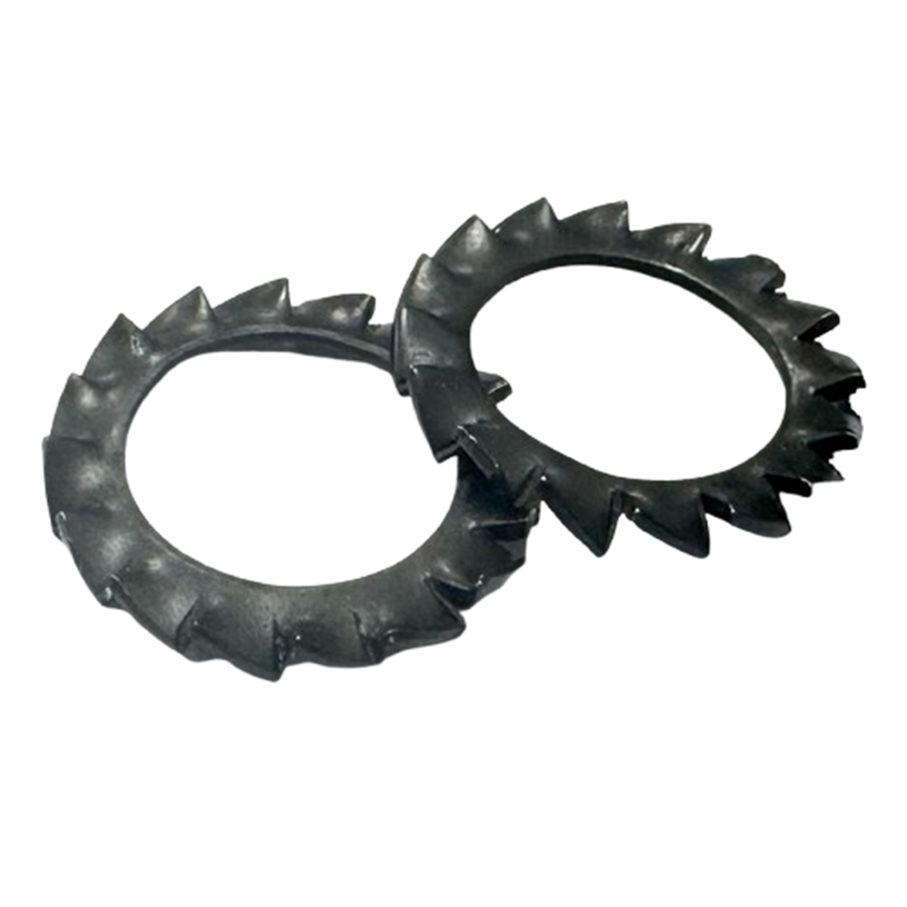 Alternative view of Lông Đền Răng Ngoài Loại A Thép Đen DIN6798A M6