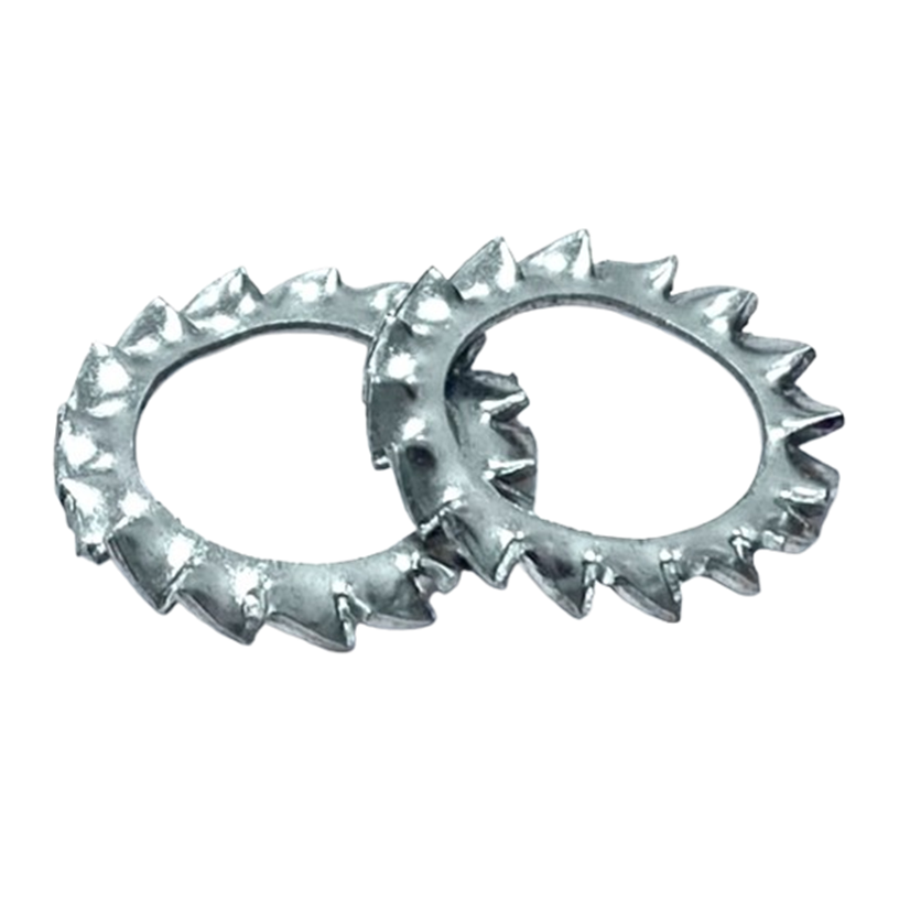 Alternative view of Lông Đền Răng Ngoài Loại A Thép Mạ Kẽm DIN6798A M8