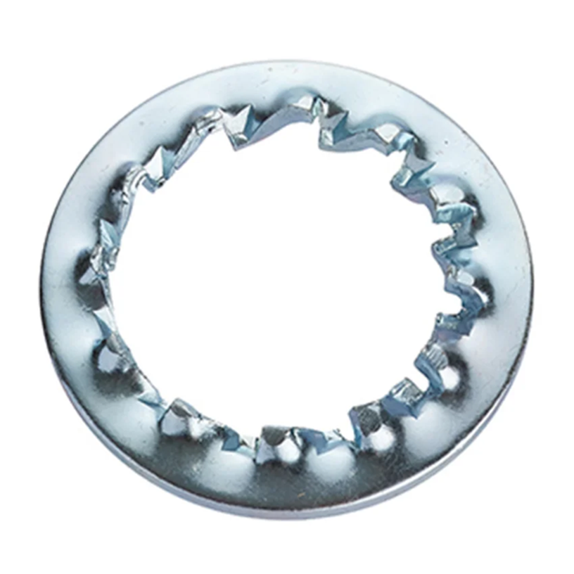 Lông Đền Răng Trong Loại J Thép Mạ Kẽm Trắng Cr3+ 4.8 DIN6798J M22