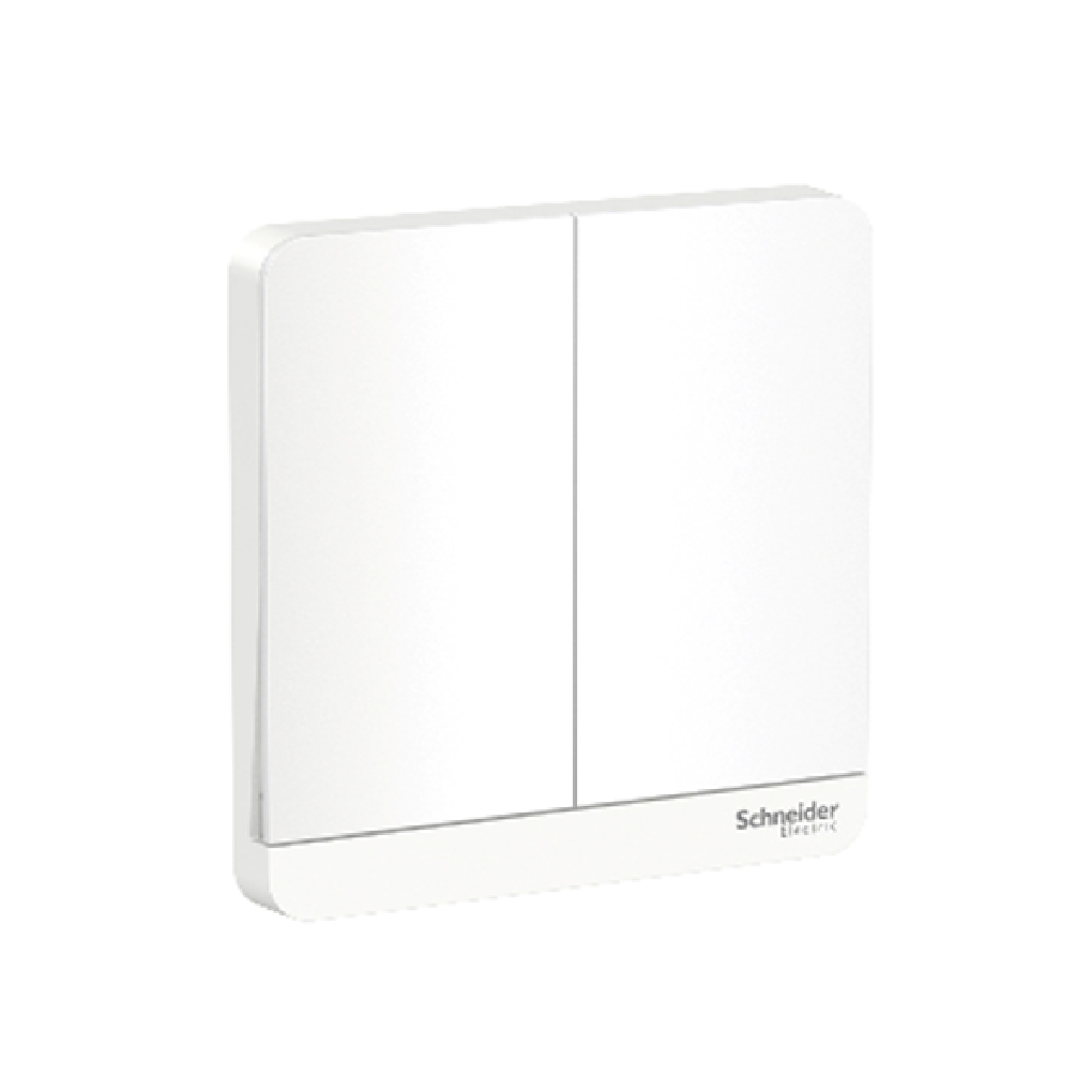 Bộ Công Tắc Đôi 2 Chiều 16A Có Đèn Led E8332L2Led_We_G19 Schneider