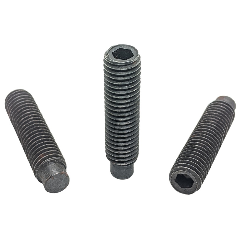 Vít Trí Đuôi Trụ Thép Đen 10.9 DIN915 M6x12 - Ảnh 2