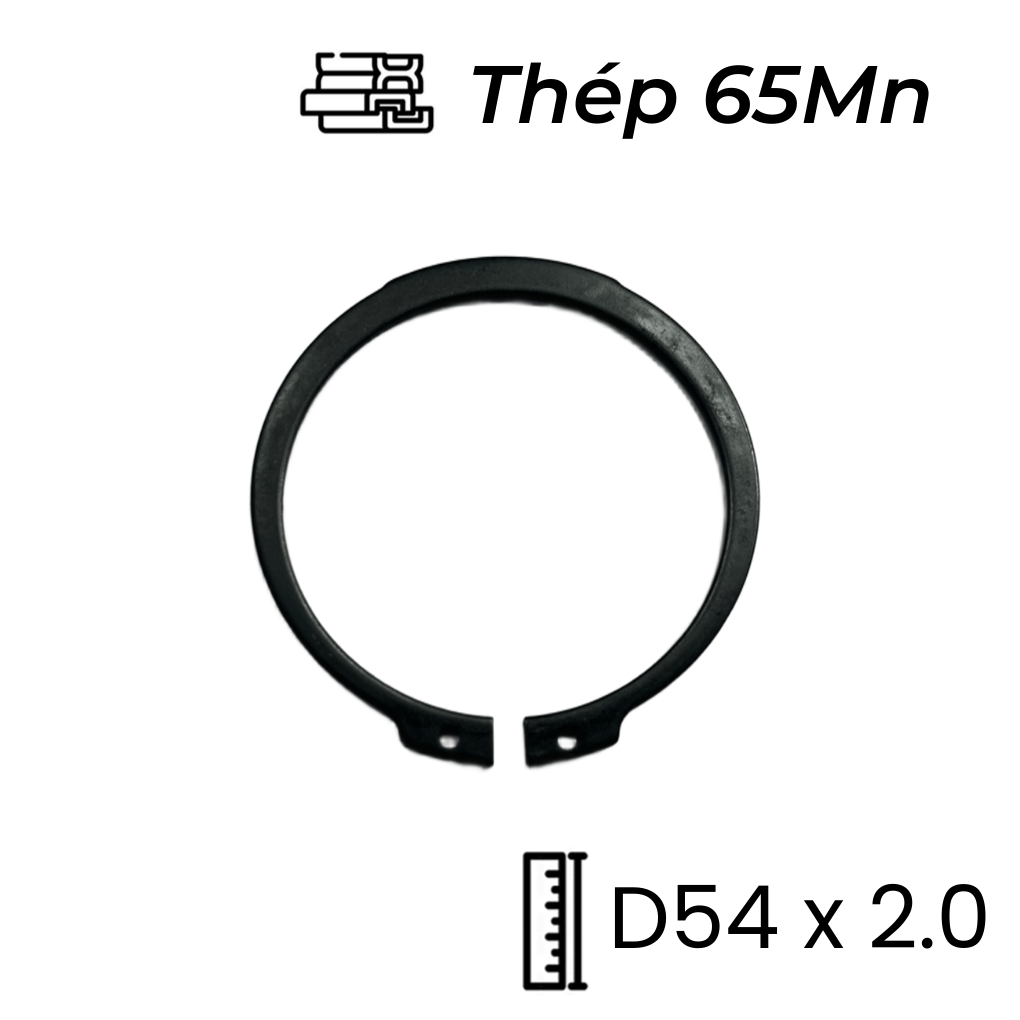 Phe Gài Trục Thép 65Mn DIN471 D54x2.0
