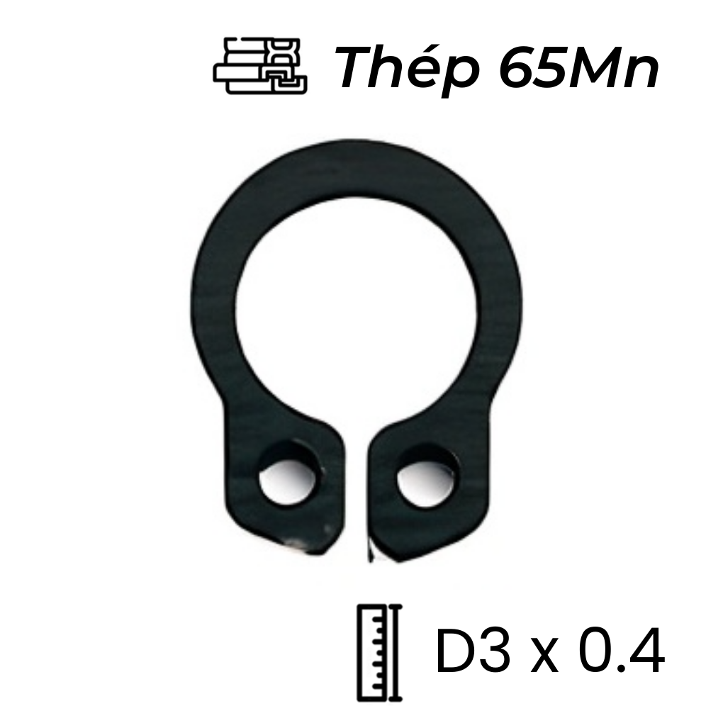 Phe Gài Trục Thép 65Mn DIN471 D3x0.4