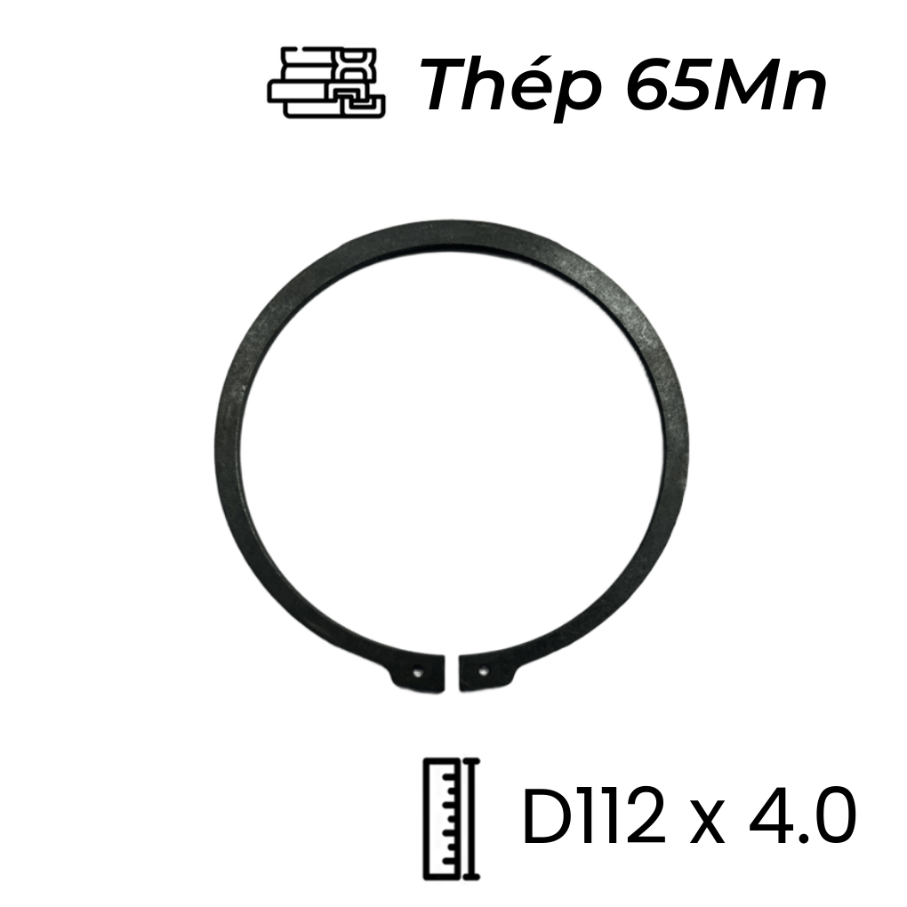 Phe Gài Trục Thép 65Mn DIN471 D112x4.0