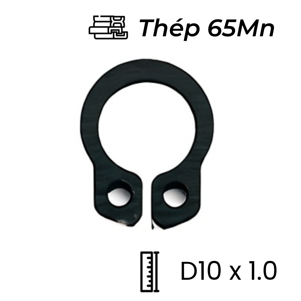 Phe Gài Trục Thép 65Mn DIN471 D10x1.0