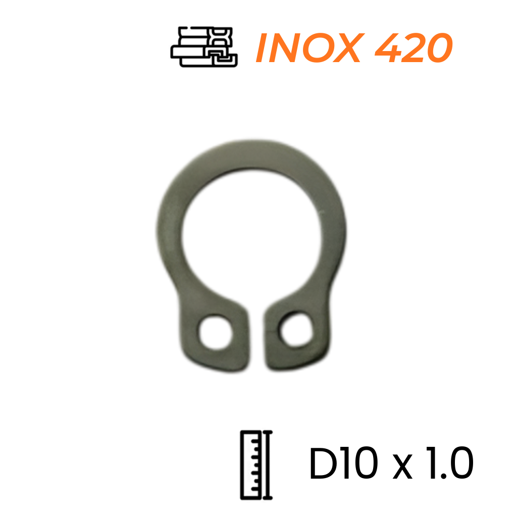 Phe Gài Trục Inox 420 DIN471 D10x1.0