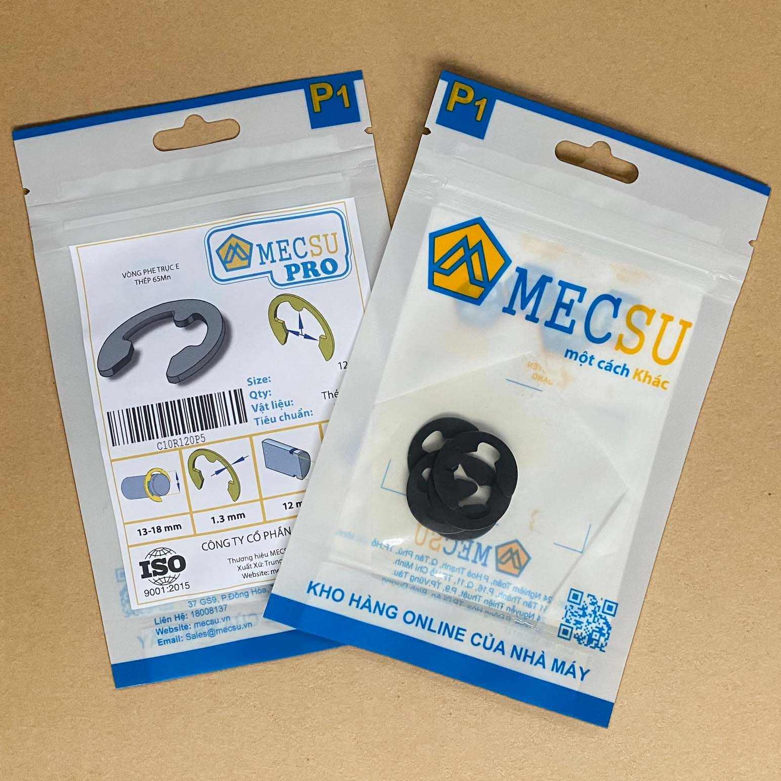 Phe Gài Trục Chữ E Thép DIN6799 D7 (10Cái/Bịch) - Ảnh 8