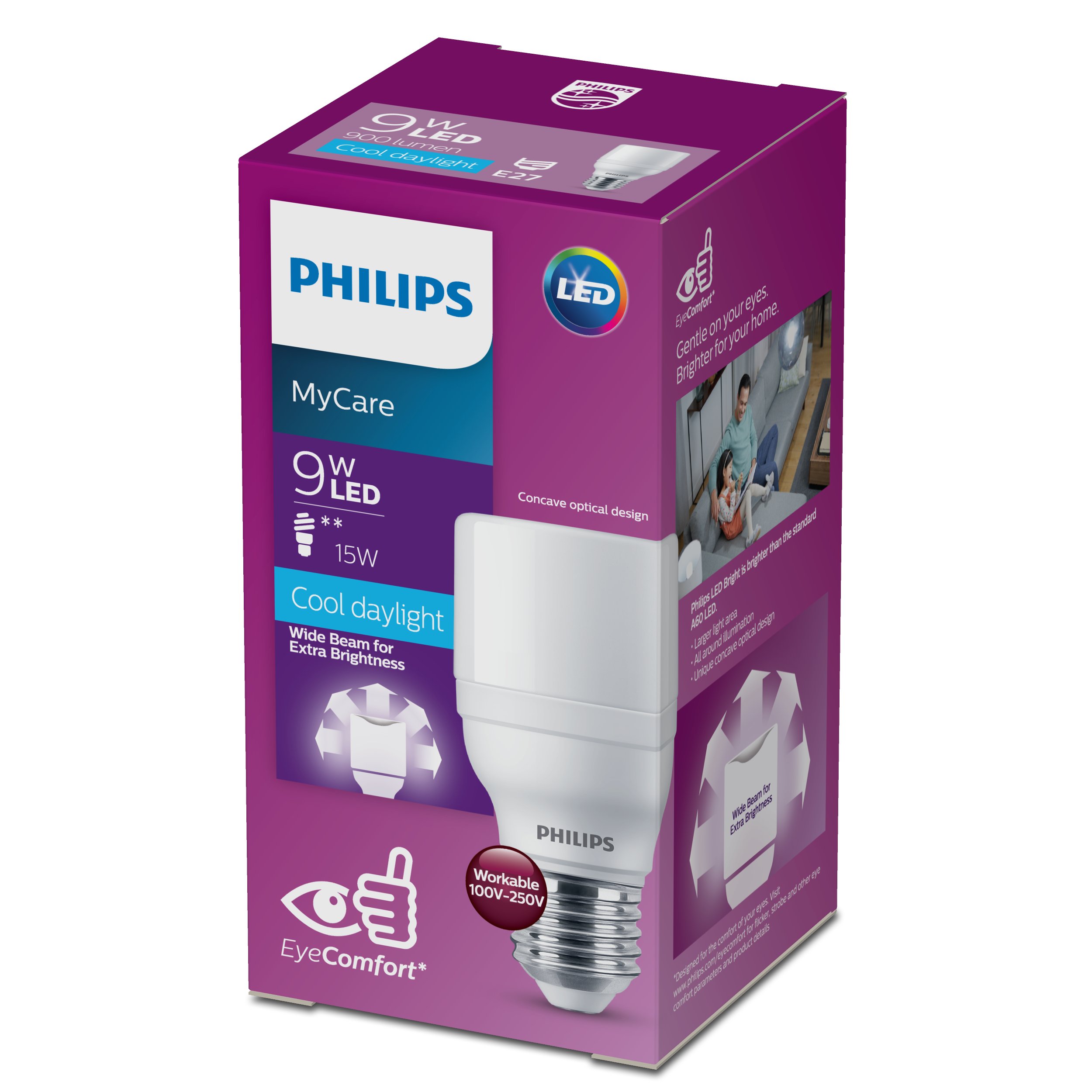 Bóng Đèn LED Bright 9W E27 3000/6500K 230V Philips 929002432907