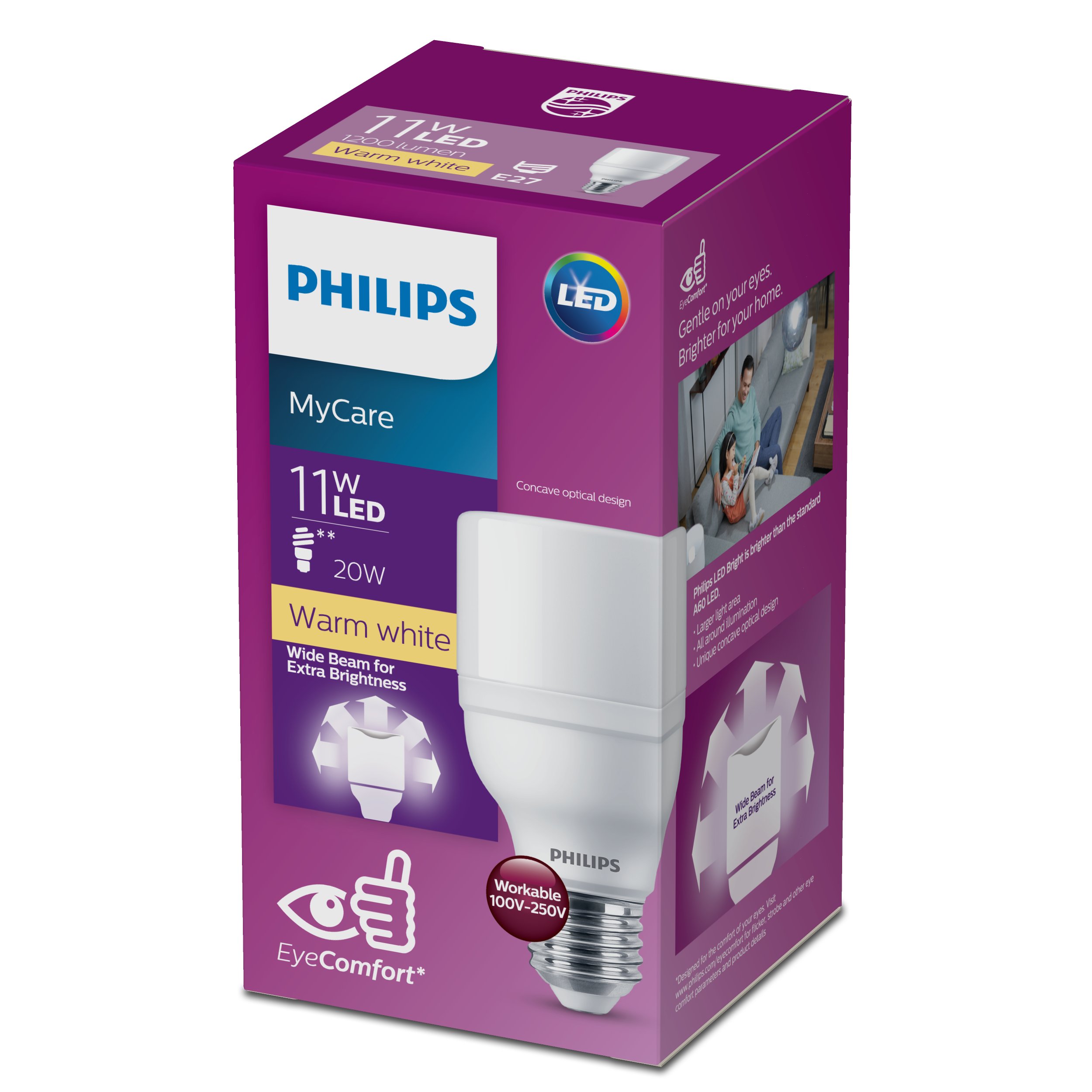 Bóng Đèn LED Bright 11W E27 3000/6500K 230V Philips 929002433107