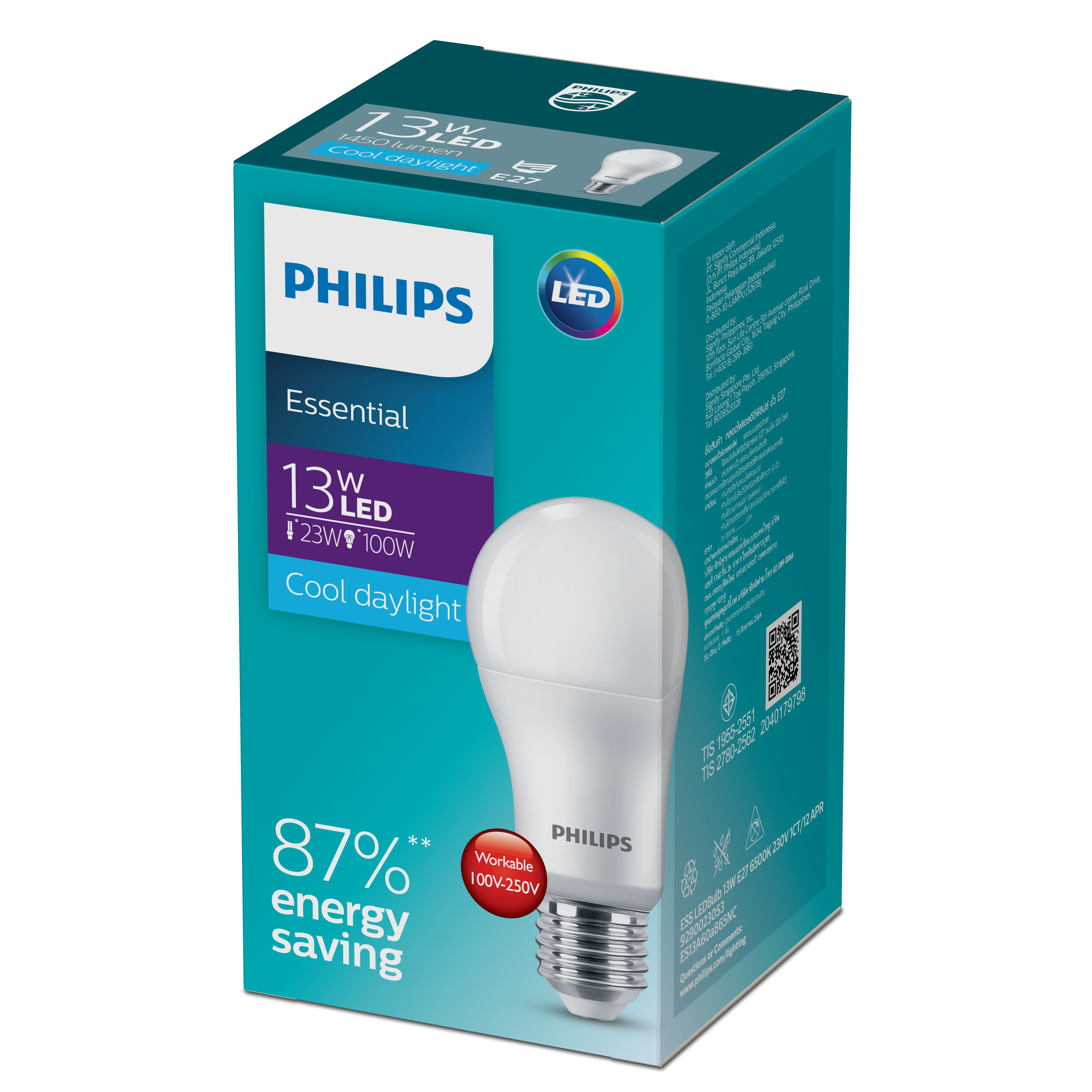 Alternative view of Bóng Đèn LED ESS 13W E27 3000/6500K 230V Philips 929002305307
