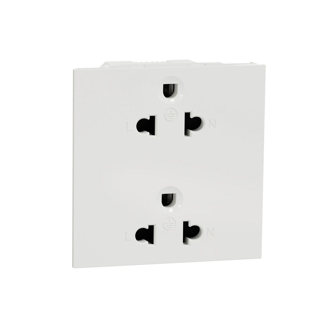 Ổ Cắm Đôi 3 Chấu 16A Size E (3S) M3T426Ust2_We Schneider