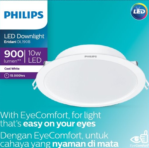 Đèn LED Downlight DL190B LED 8 D125 10W 865/840 WH SNI Philips 929003281507
