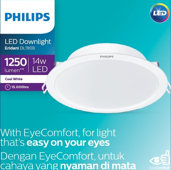 Đèn LED Downlight DL190B LED 11 D150 14W 865/840 WH SNI Philips 929003281807