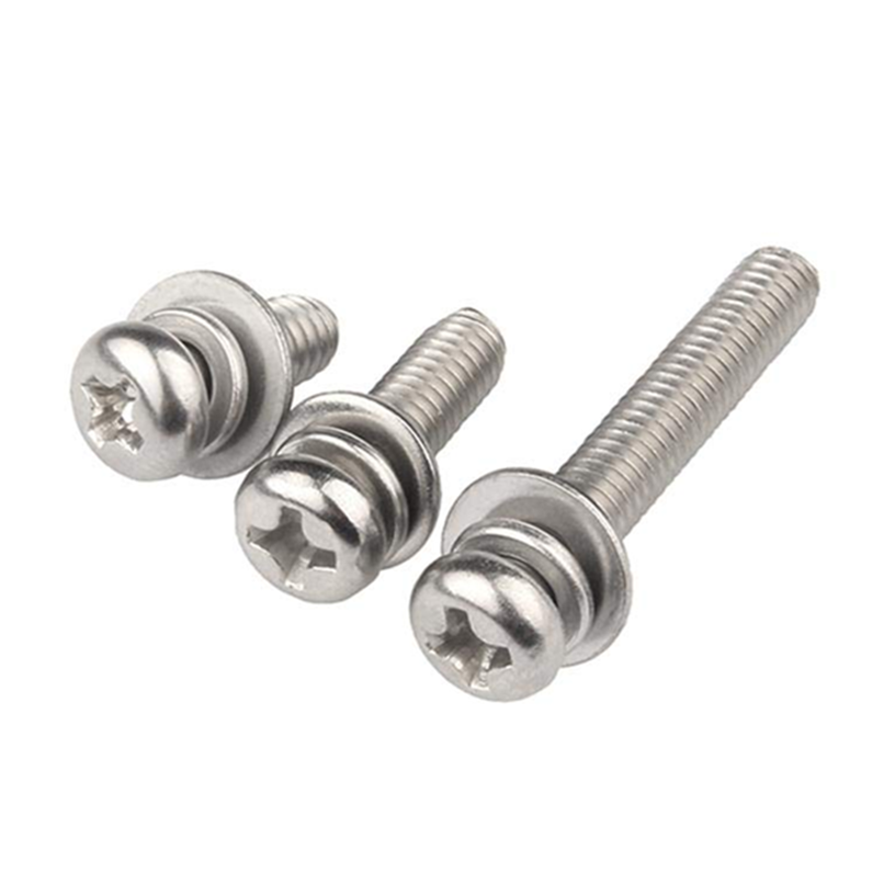 Bulong Pake Đầu Tròn Inox 304 M3x8 (1 LĐP + 1 LĐV)