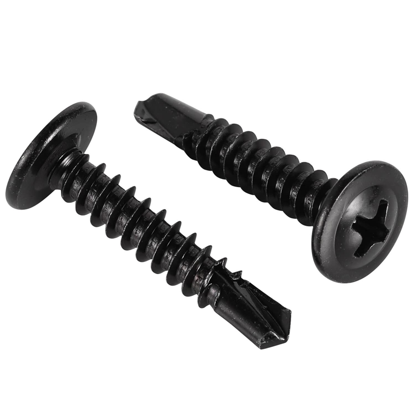 Vít Đuôi Cá Đầu Dù Thép Mạ Hợp Kim Đen ZnNi 4.2x13mm (#8-18TPI)