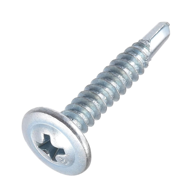 Vít Đuôi Cá Đầu Dù Thép Mạ Kẽm Dinosaur (980-1000 Con) 4.2x40mm (#8-18TPI)