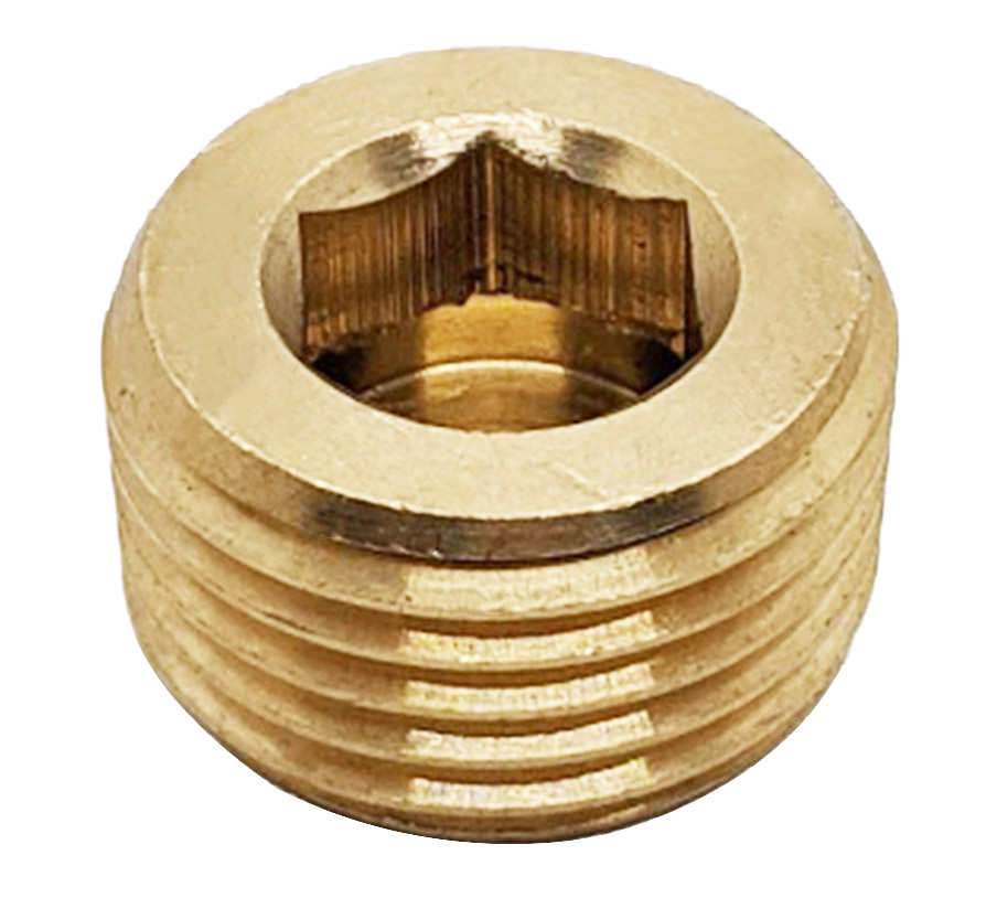 Ốc Nhét Nước Lục Giác Bằng Đồng Ren PT 1/2